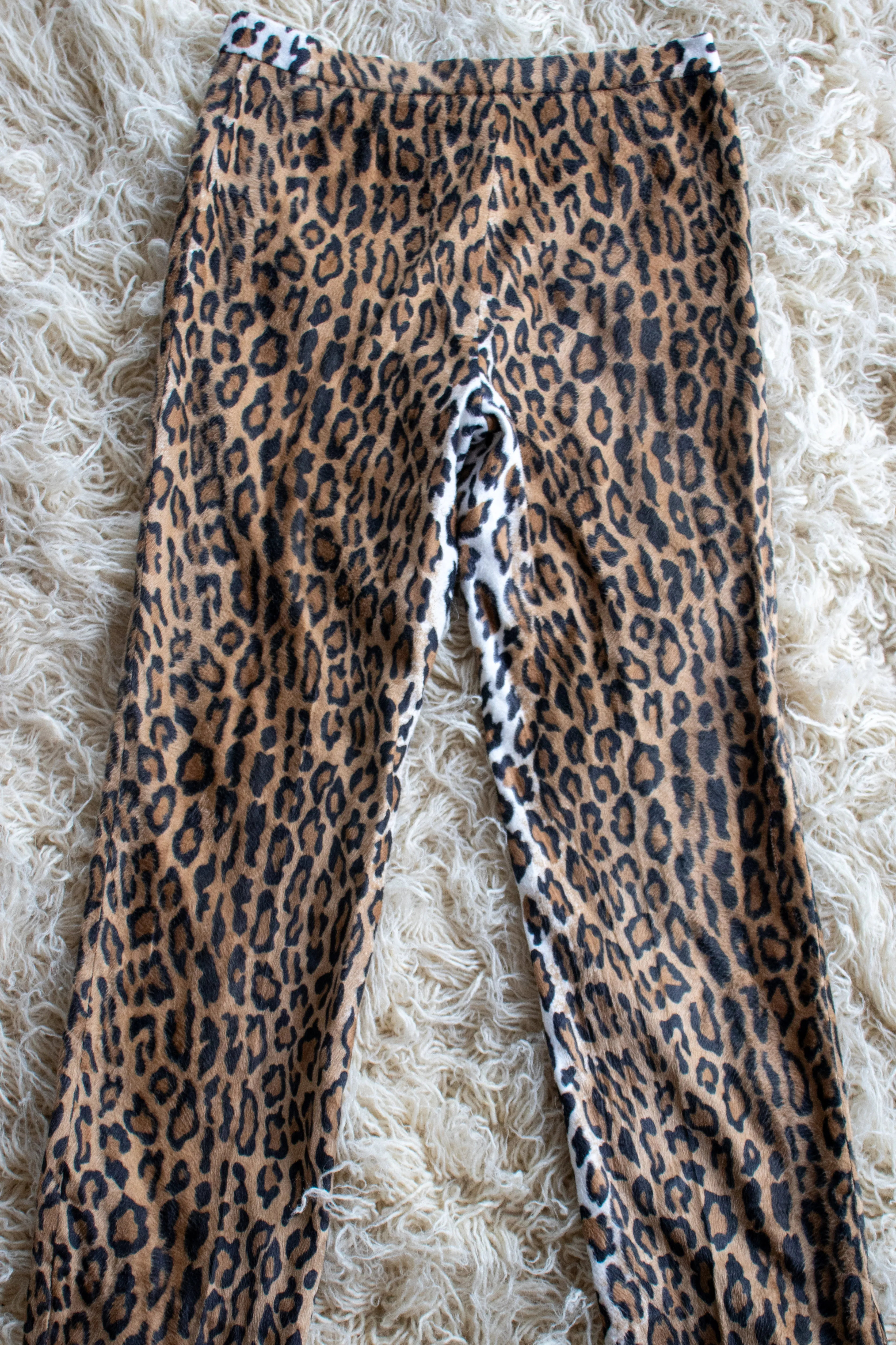 90s Moschino Leopard Print Trousers