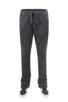 Acid Washed Stacked Fleece Pants