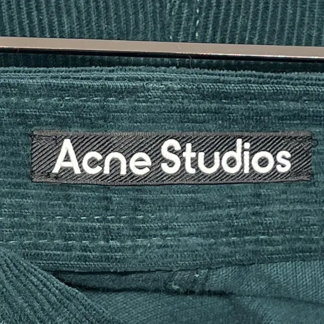 Acne Studios/Bootcut Pants/XXS/Corduroy/GRN/FLARED CARGO TROUSERS