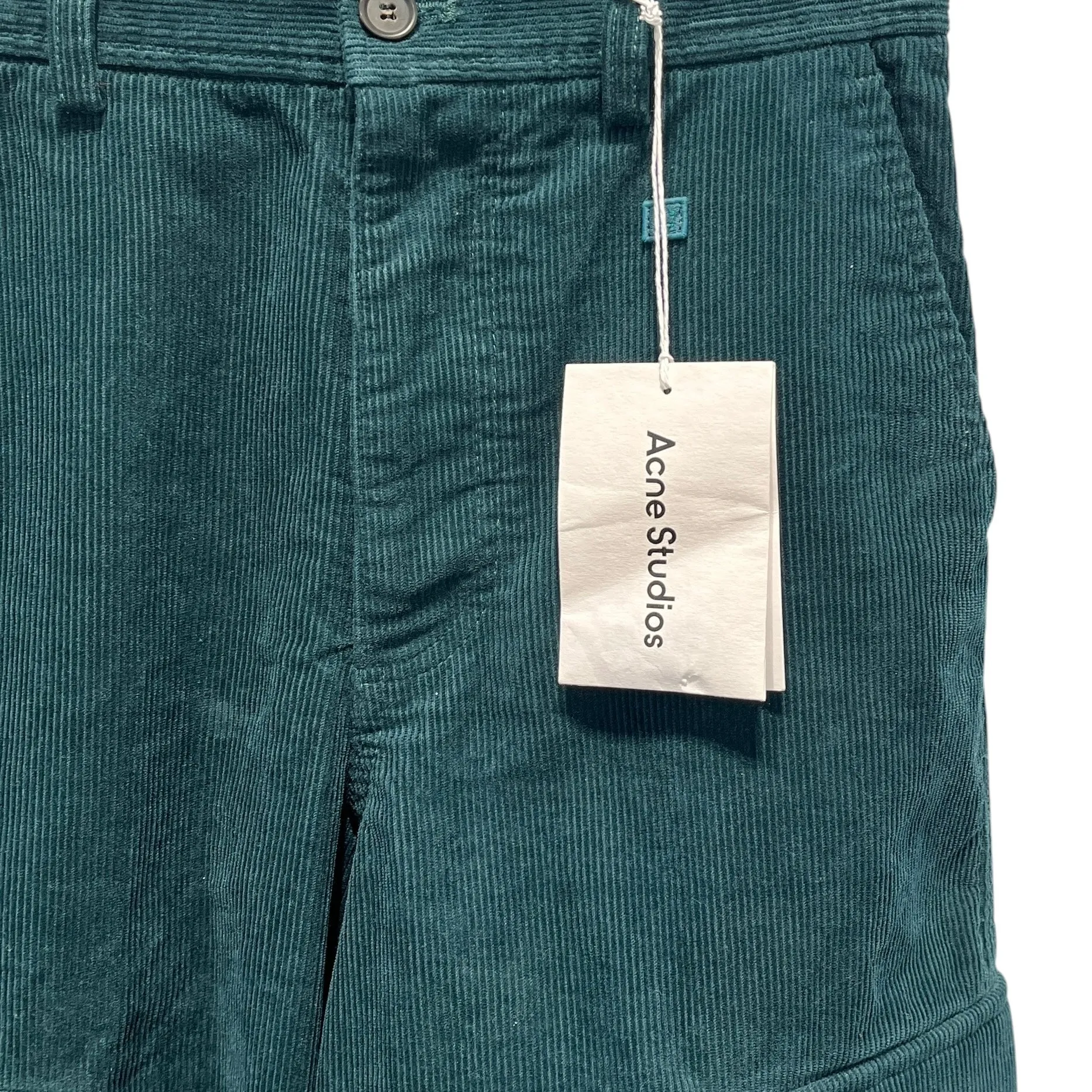 Acne Studios/Bootcut Pants/XXS/Corduroy/GRN/FLARED CARGO TROUSERS