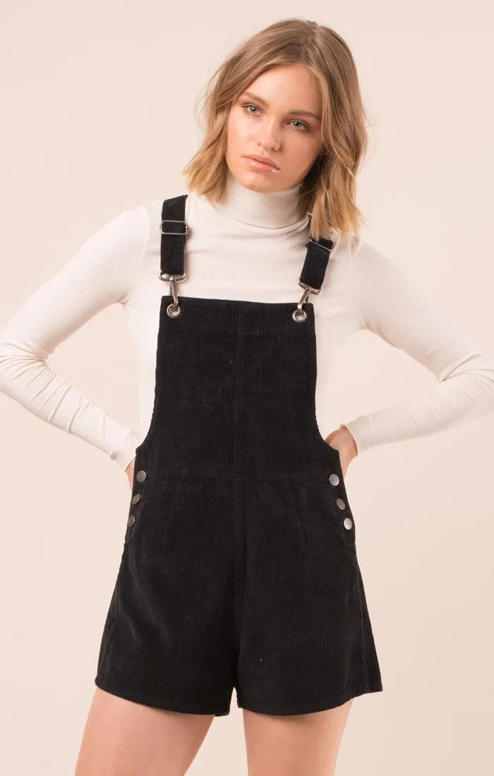 Afends Womens Dylan - Cord Short Overalls