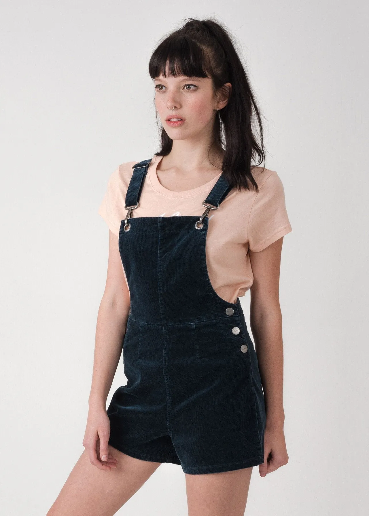 Afends Womens Dylan - Cord Short Overalls