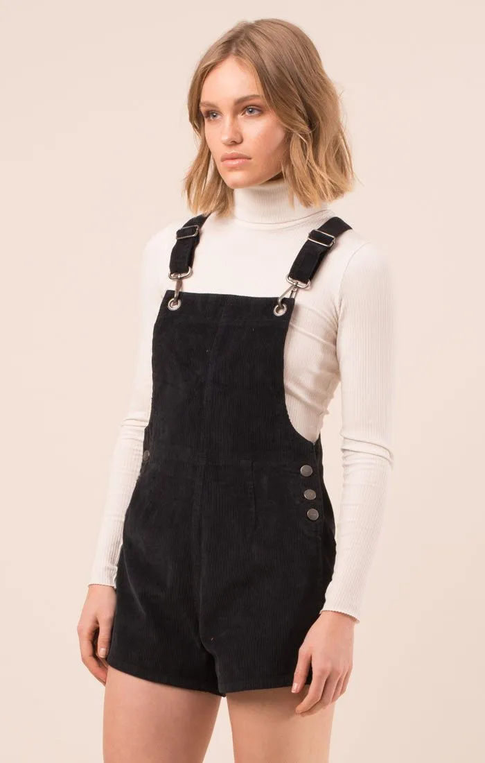 Afends Womens Dylan - Cord Short Overalls