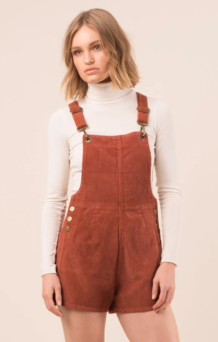 Afends Womens Dylan  - Corduroy Overalls