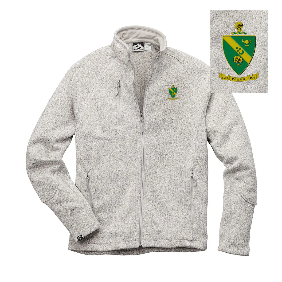 AGR Embroidered Crest Full Zip