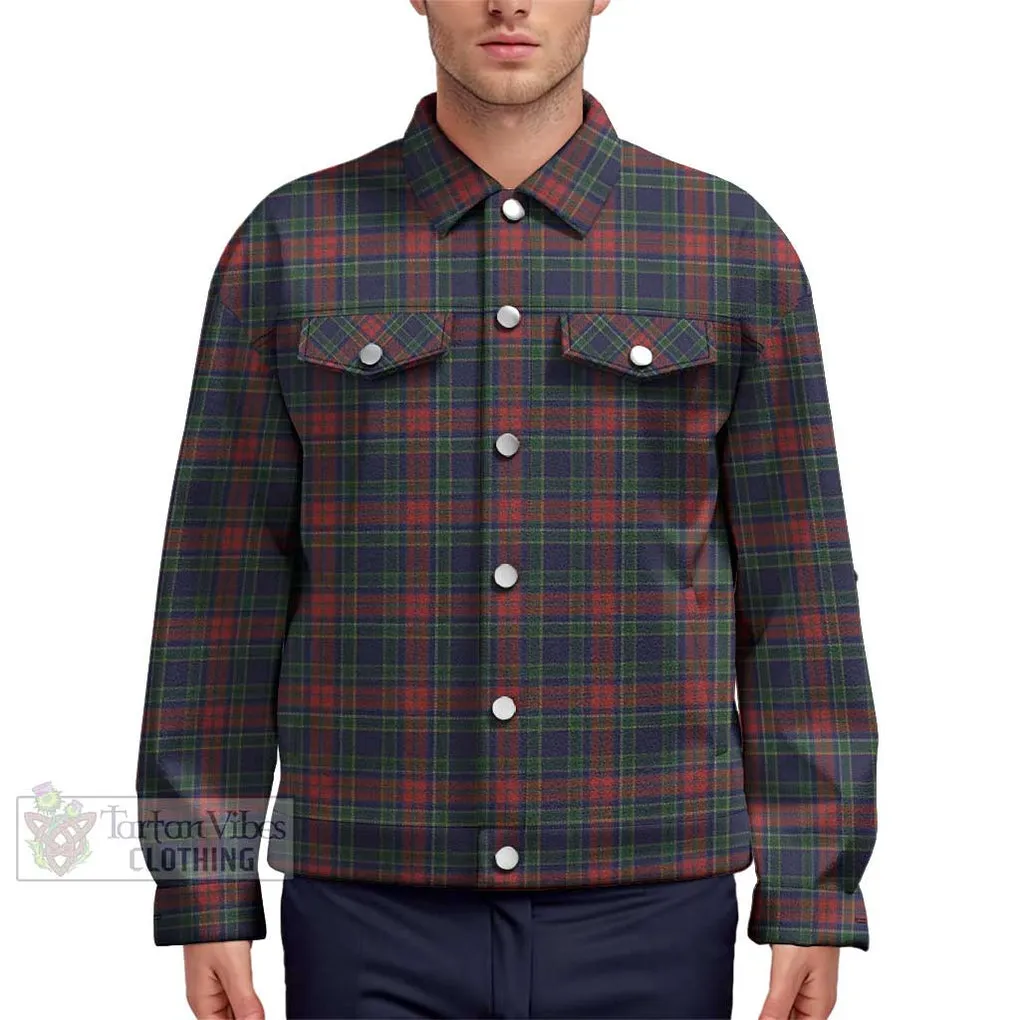 Allison Red Tartan Unisex Lapel Cotton Jacket