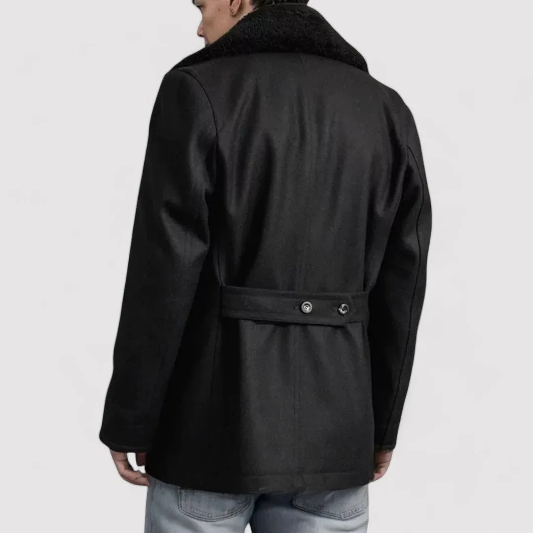 Ancien | Luxurious Shearling Men's Peacoat