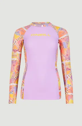 Anglet Longsleeve UPF 50  Sun Shirt Skin | Yellow Scarf Print