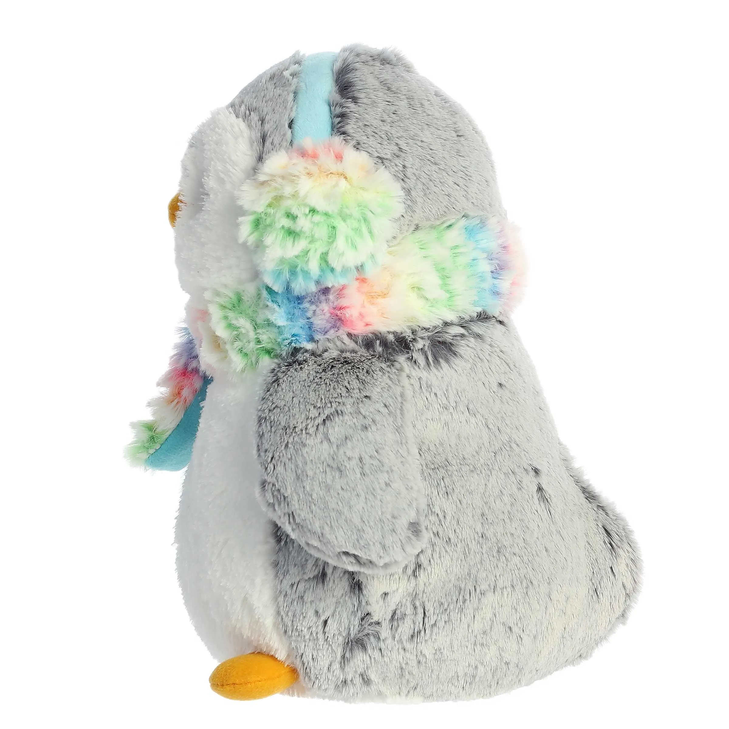 Aurora® - PomPom Penguin™ - 9" Pom Pom Rainbow Muffs™