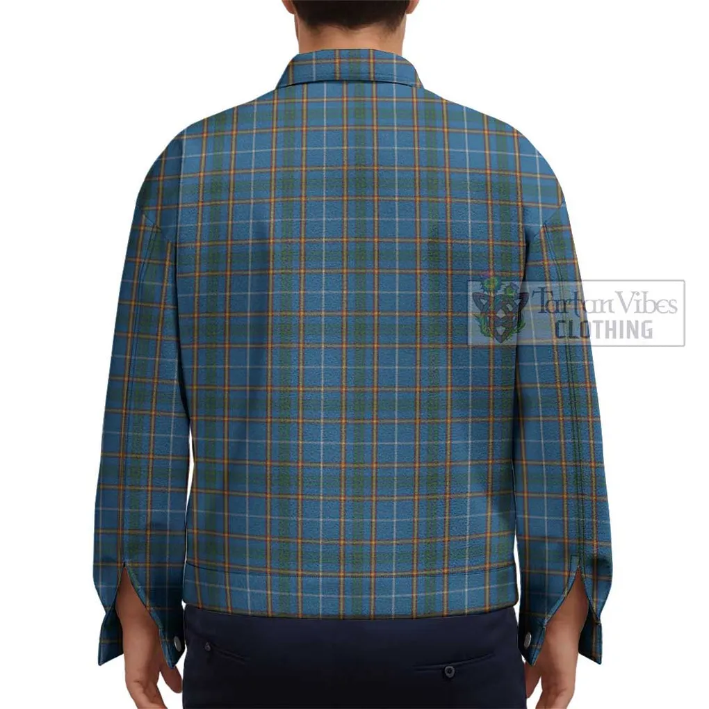 Bain Tartan Unisex Lapel Cotton Jacket