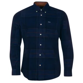 Barbour Blair Corduroy Tailored Mens Shirt - Midnight Tartan