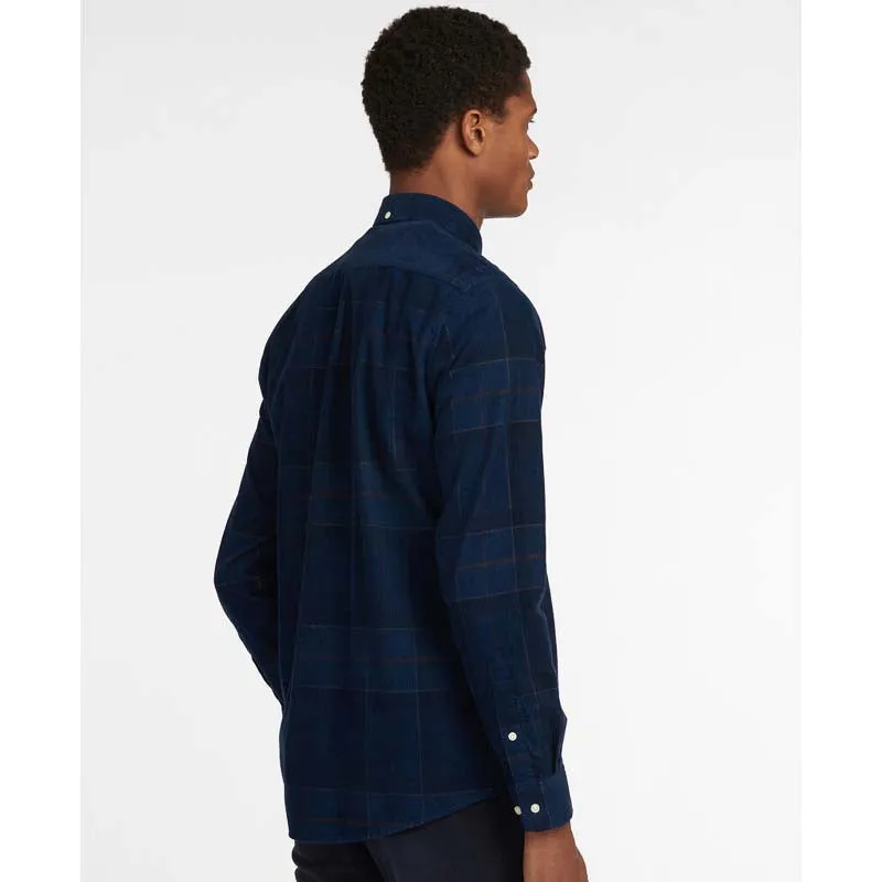 Barbour Blair Corduroy Tailored Mens Shirt - Midnight Tartan