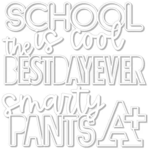 Bella Blvd - School Is Cool Collection - Cut Outs - Smarty Pants