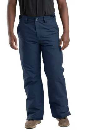 Berne Mens Navy Nylon Coastline Waterproof Insulated Storm Pants