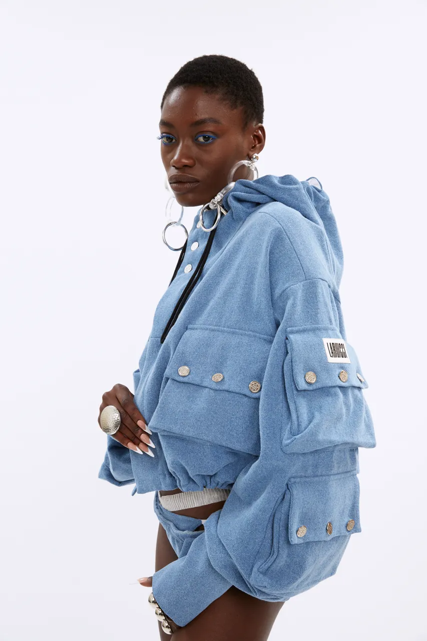 BLUE DREAMER OVERSIZE JACKET