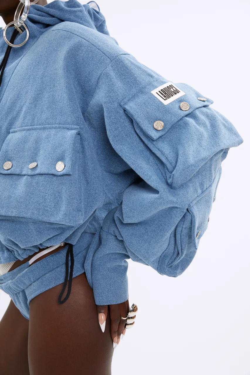 BLUE DREAMER OVERSIZE JACKET