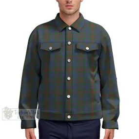 Buchanan Hunting Tartan Unisex Lapel Cotton Jacket