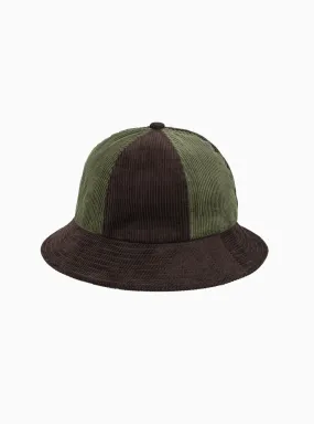 Bucket Hat Brown & Khaki Green