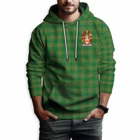 Burges Irish Clan Tartan Hoodie with Coat of Arms