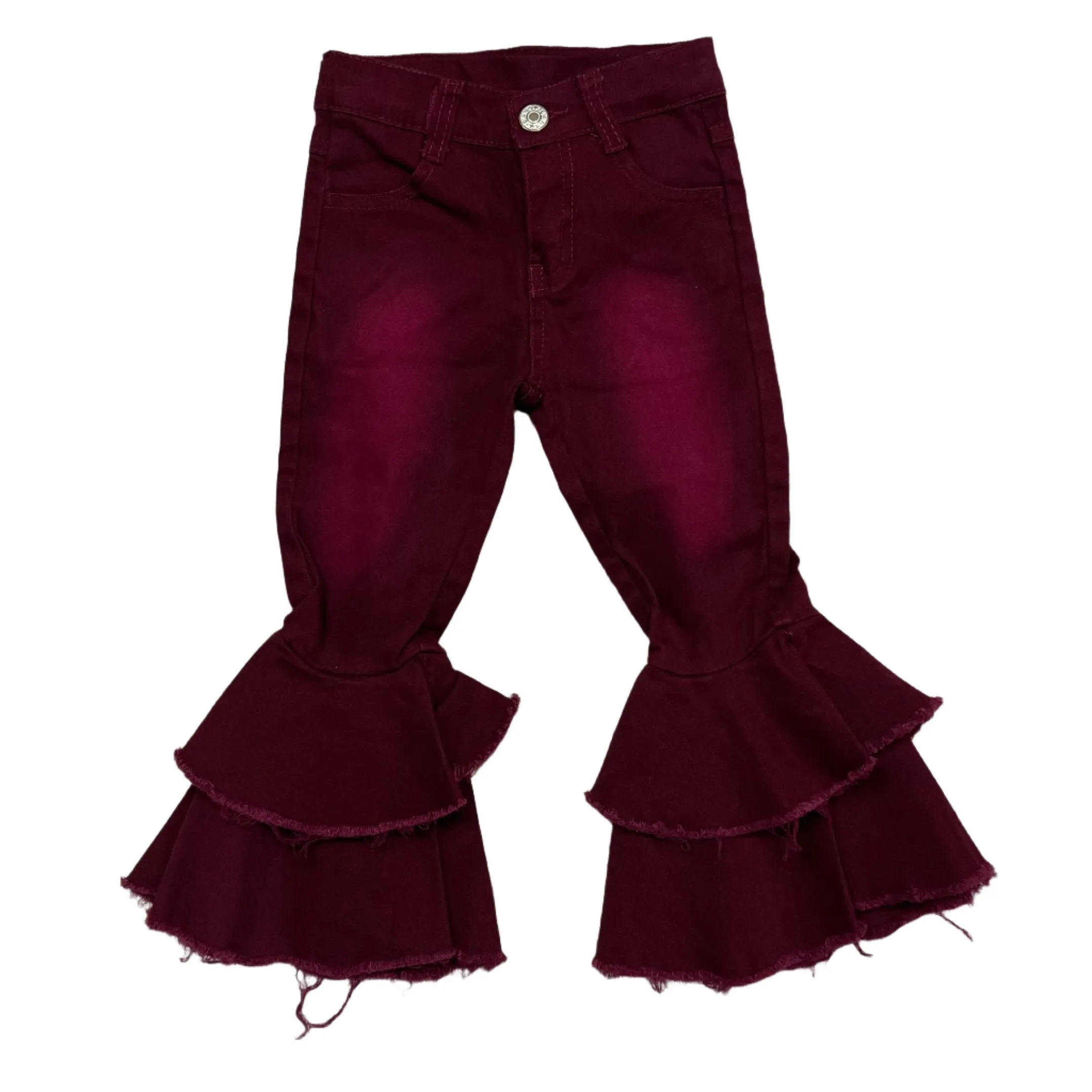 Burgundy Flare Pants