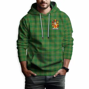 Burke Irish Clan Tartan Hoodie with Coat of Arms