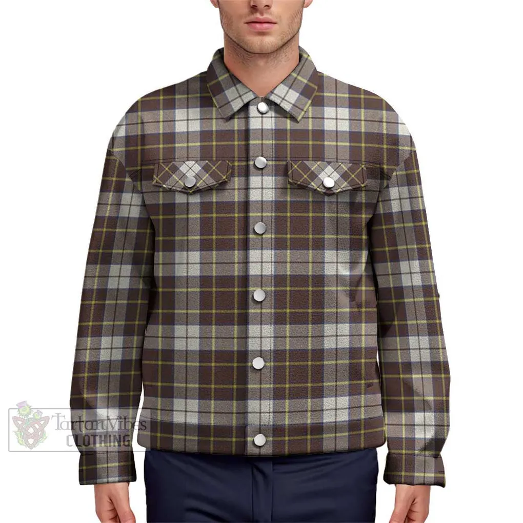 Burns Battalion Weathered Tartan Unisex Lapel Cotton Jacket