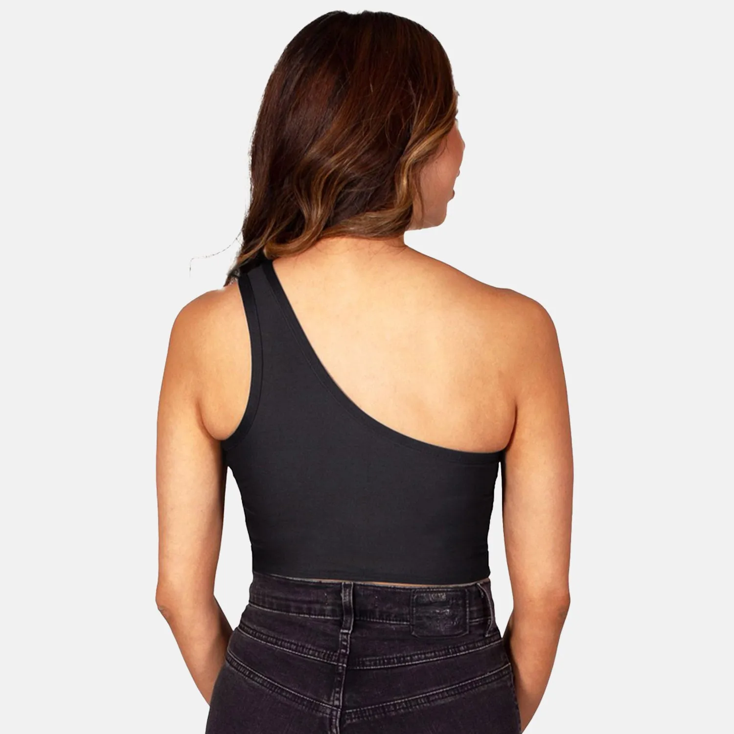 Butler Black One Shoulder Top