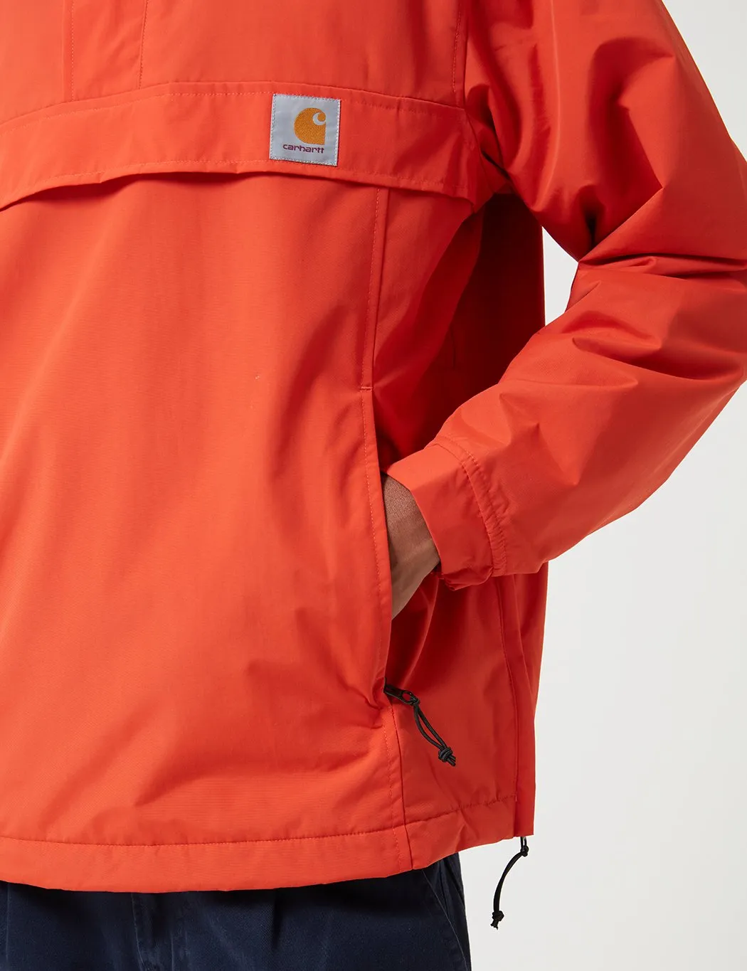 Carhartt-WIP Nimbus Half-Zip Jacket (Fleece Lined) - Brick Orange