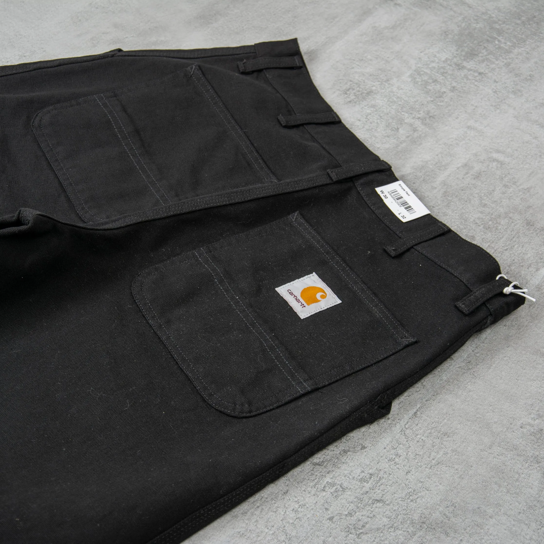 Carhartt WIP Simple Pant - Black Rinsed Canvas