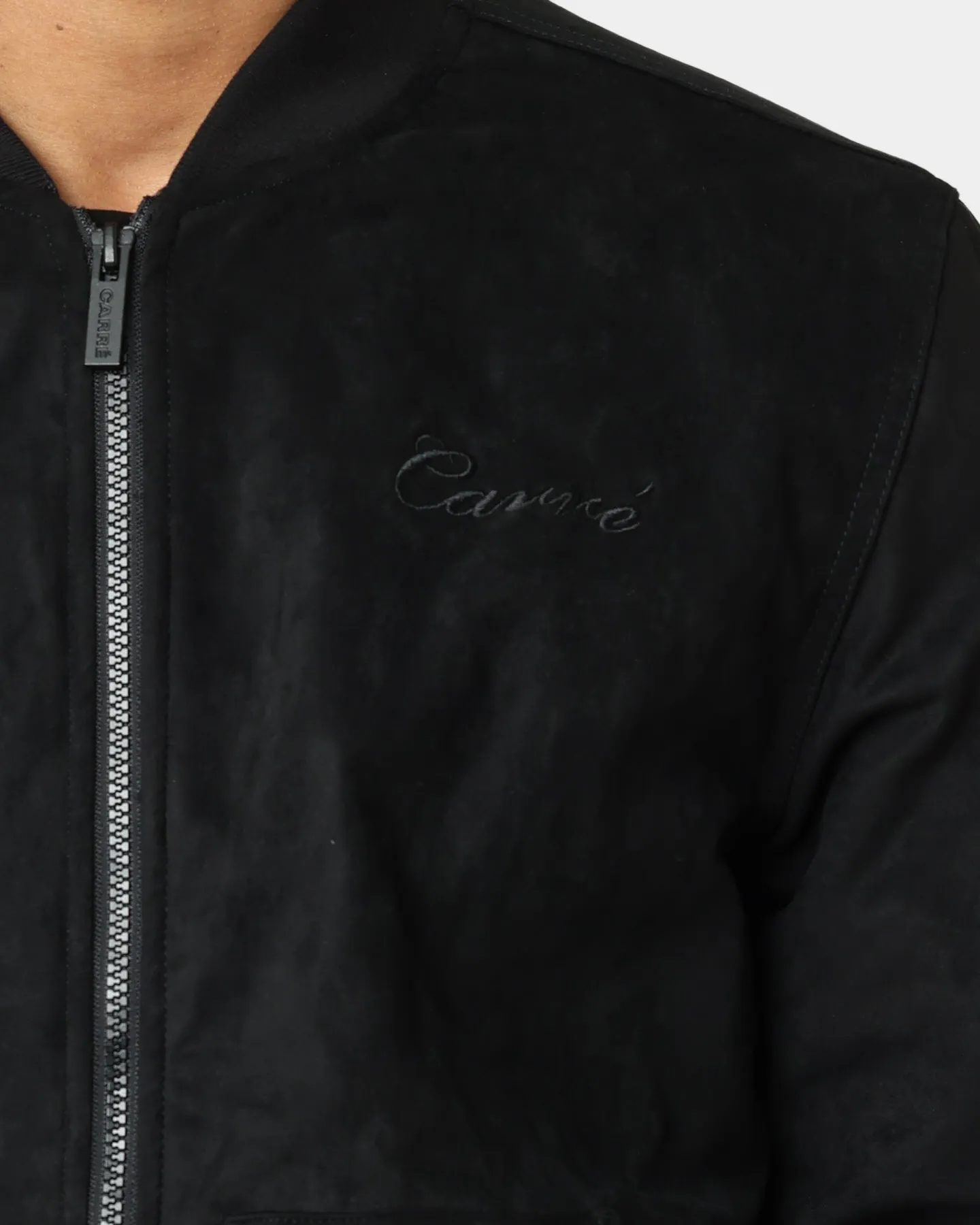 Carré C-89 Suede Bomber Jacket Black