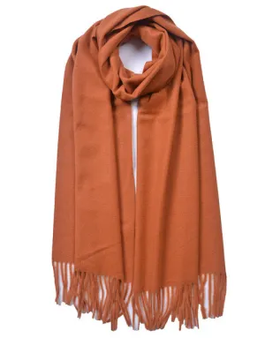 Cashmere Blend Scarf | Burnt Orange