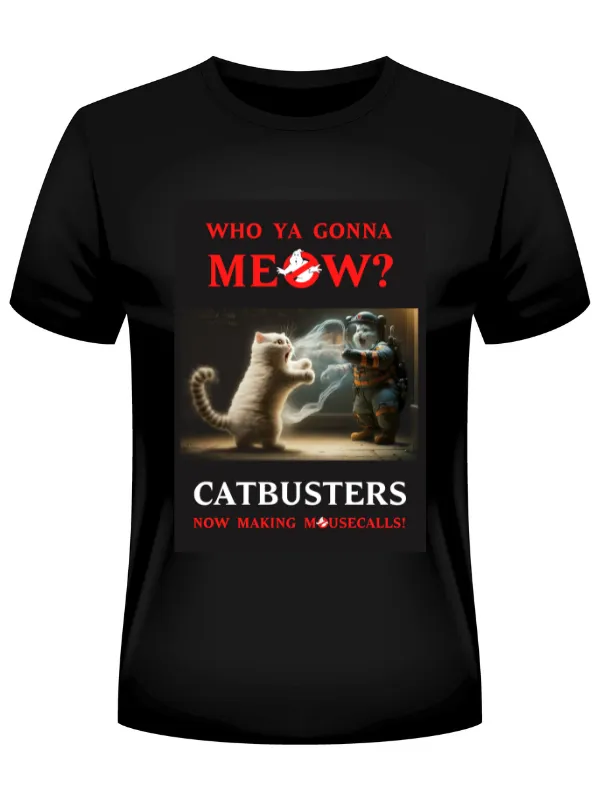 Catbusters Heavyweight Unisex Crewneck T-shirt