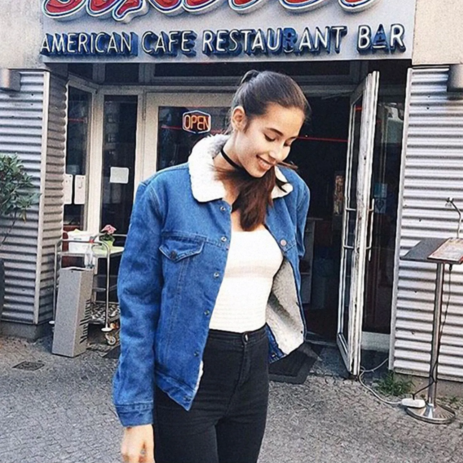 Classic Denim Sherpa Jacket