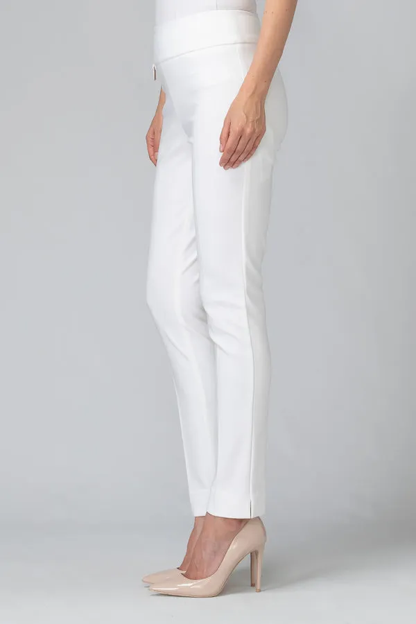 Classic Tailored Slim Pant 144092 in Black, White, Navy, Moonstone & Vanilla by Joseph Ribkoff