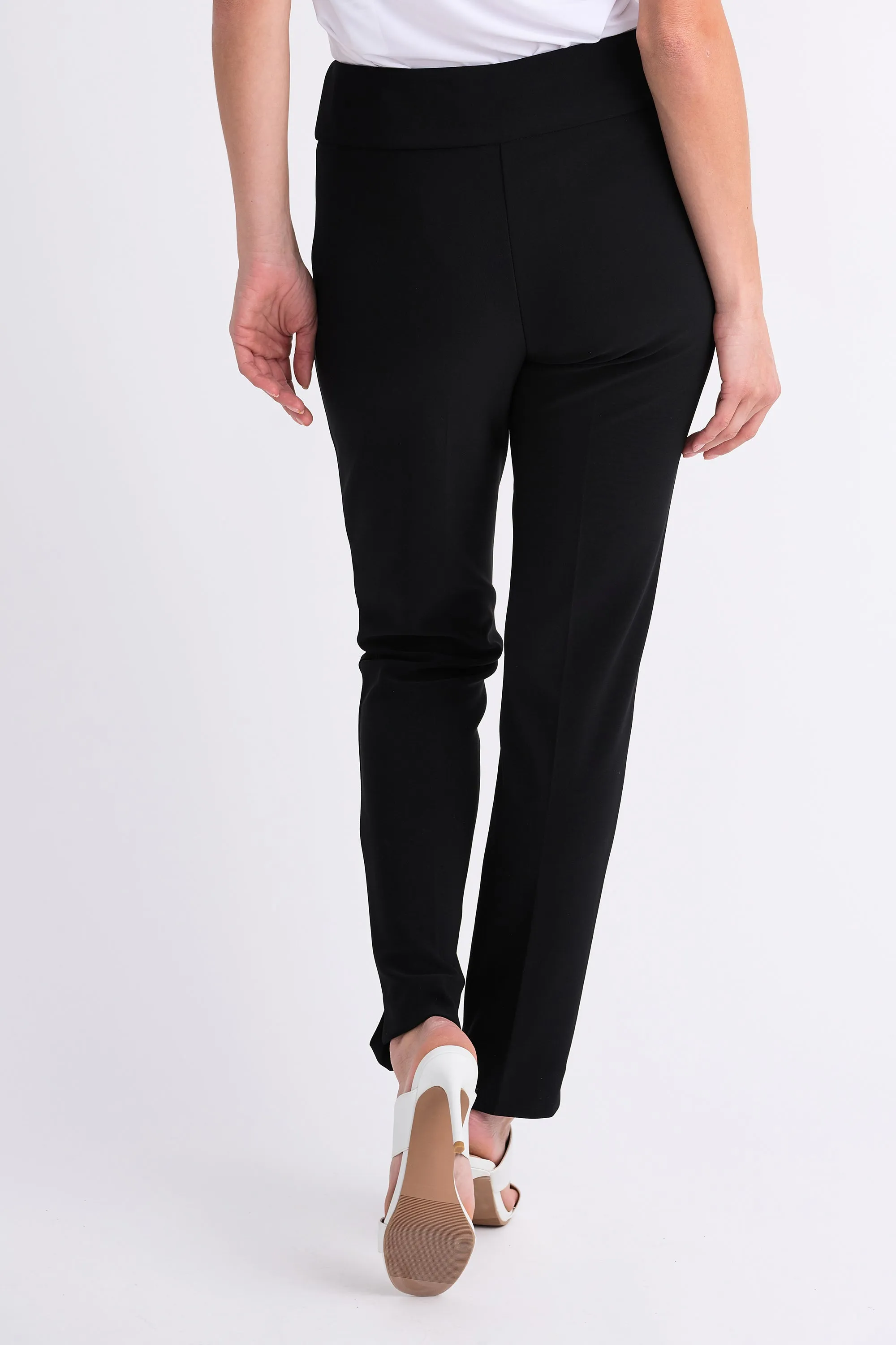 Classic Tailored Slim Pant 144092 in Black, White, Navy, Moonstone & Vanilla by Joseph Ribkoff