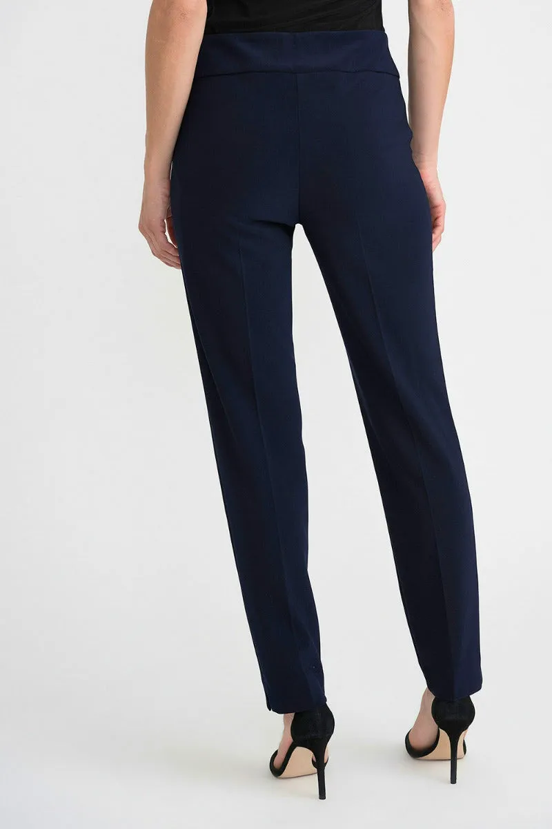 Classic Tailored Slim Pant 144092 in Black, White, Navy, Moonstone & Vanilla by Joseph Ribkoff