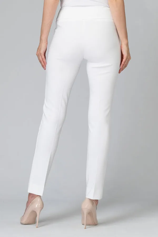 Classic Tailored Slim Pant 144092 in Black, White, Navy, Moonstone & Vanilla by Joseph Ribkoff