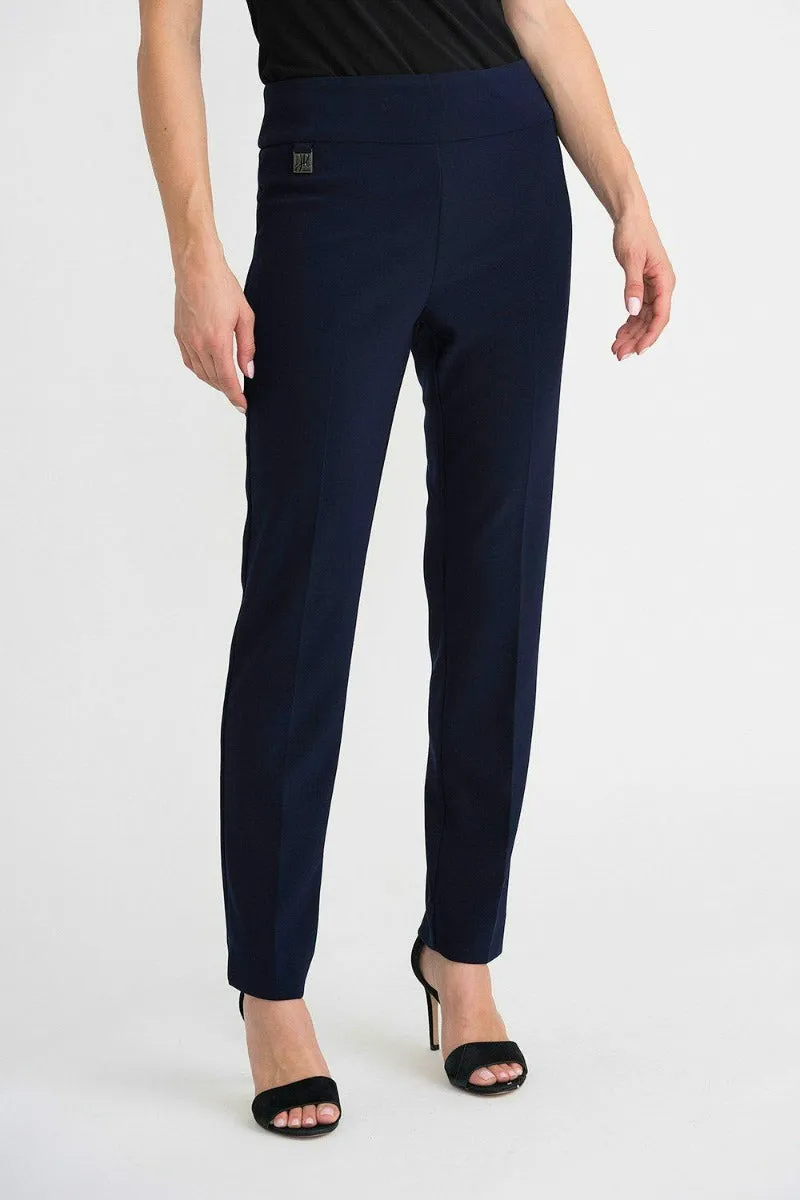 Classic Tailored Slim Pant 144092 in Black, White, Navy, Moonstone & Vanilla by Joseph Ribkoff