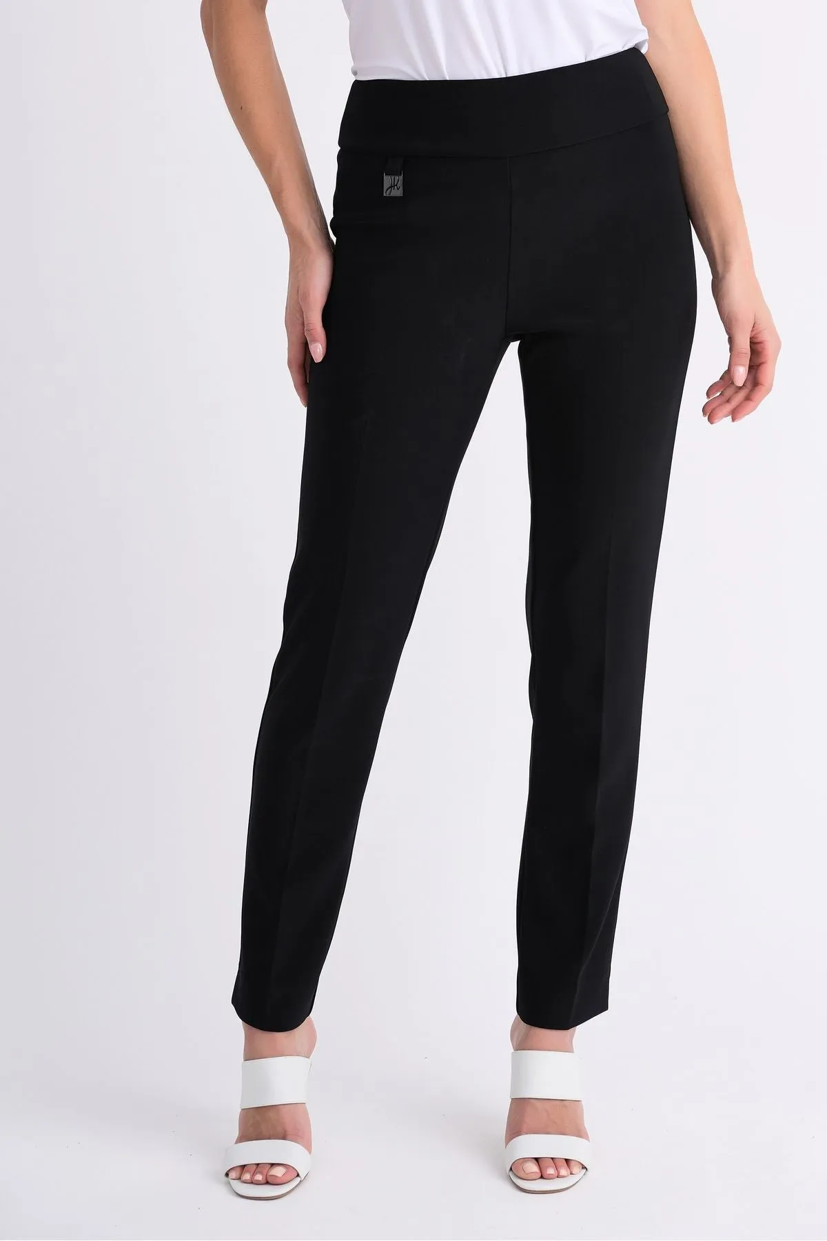 Classic Tailored Slim Pant 144092 in Black, White, Navy, Moonstone & Vanilla by Joseph Ribkoff