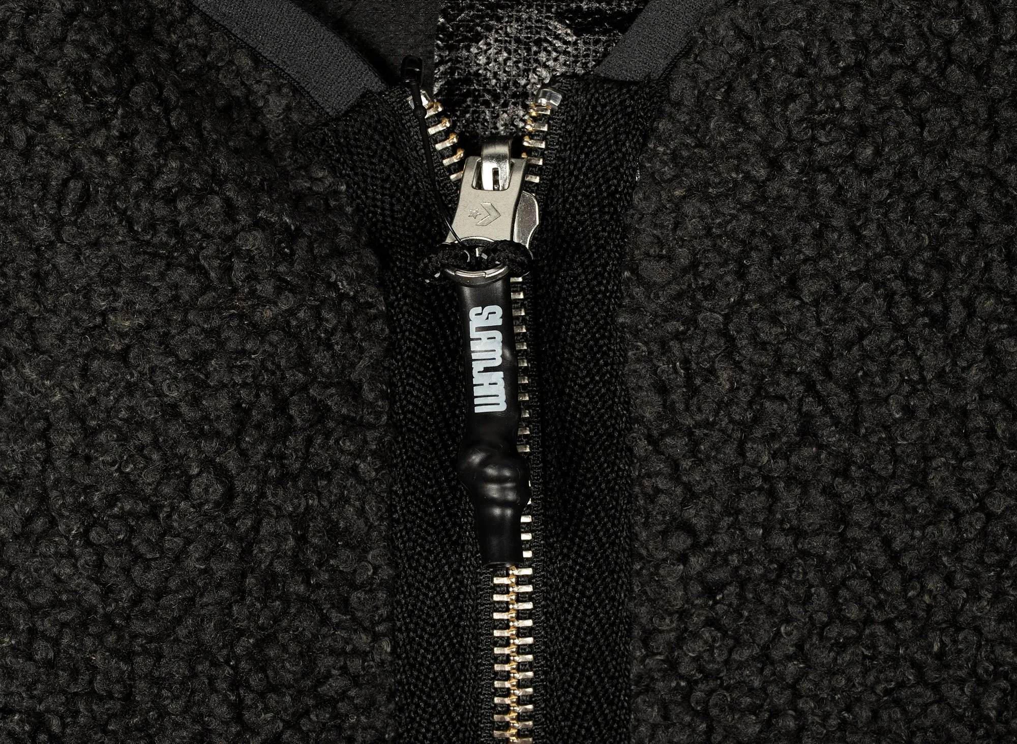 Converse x Slam Jam Sherpa Jacket in Black