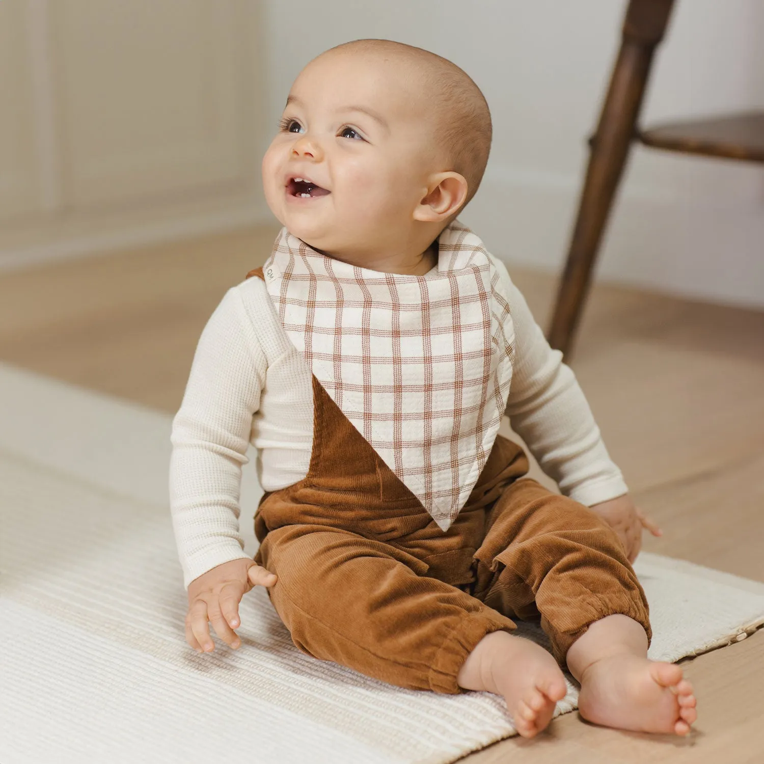 Corduroy Baby Overalls - Cinnamon