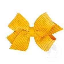 Corduroy Overlay Bow