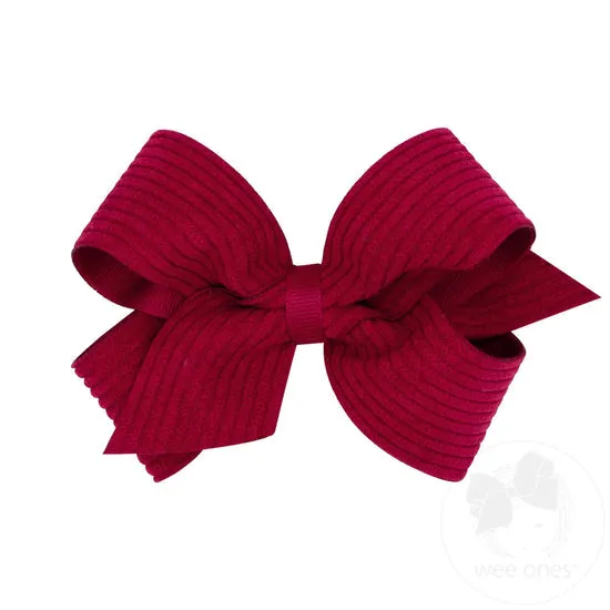 Corduroy Overlay Bow