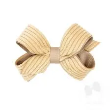 Corduroy Overlay Bow