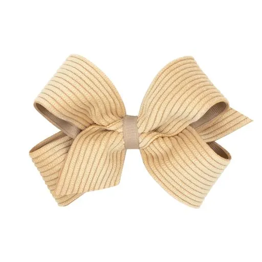 Corduroy Overlay Bow