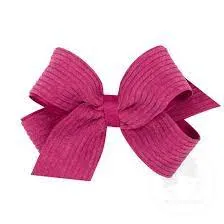 Corduroy Overlay Bow