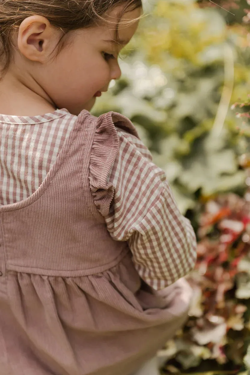 Corduroy Pinafore Dress - Thistle