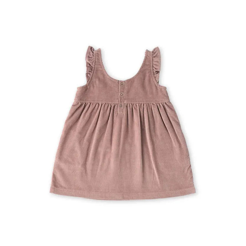 Corduroy Pinafore Dress - Thistle