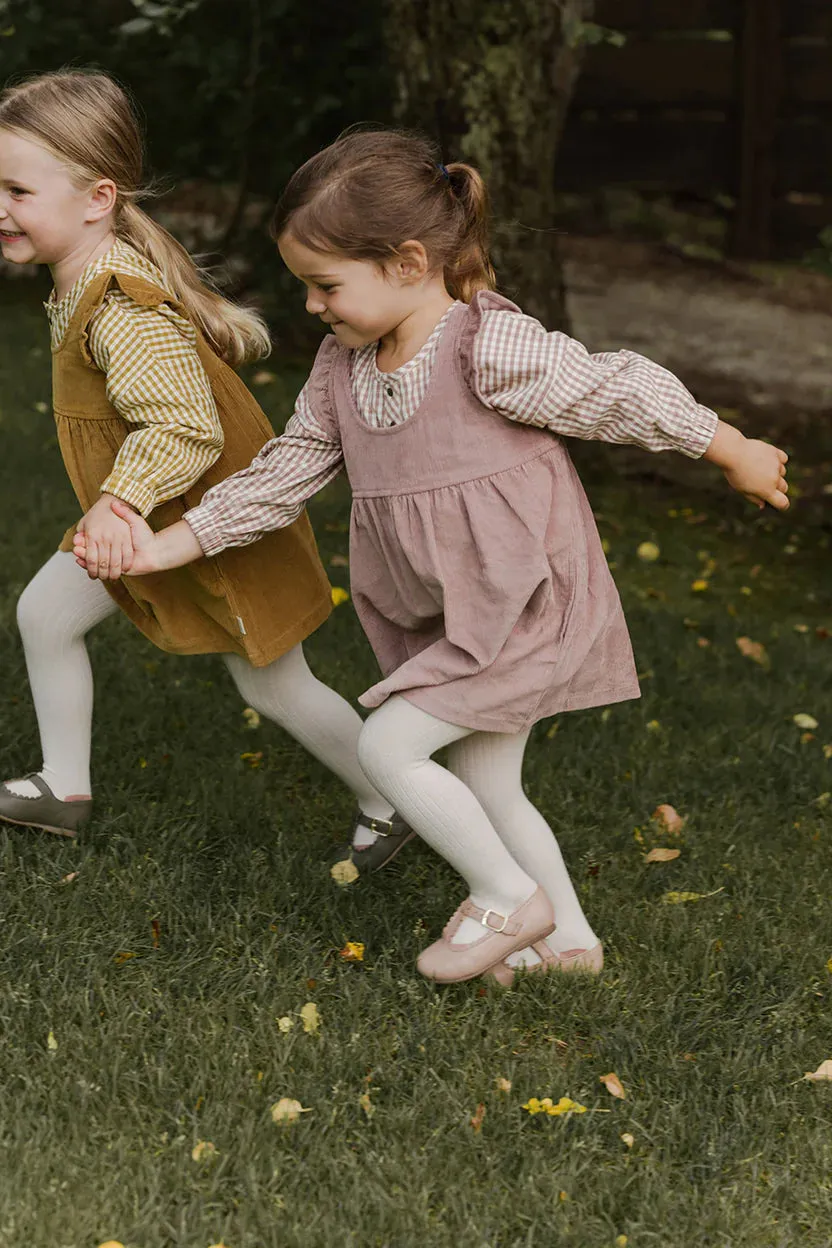 Corduroy Pinafore Dress - Thistle