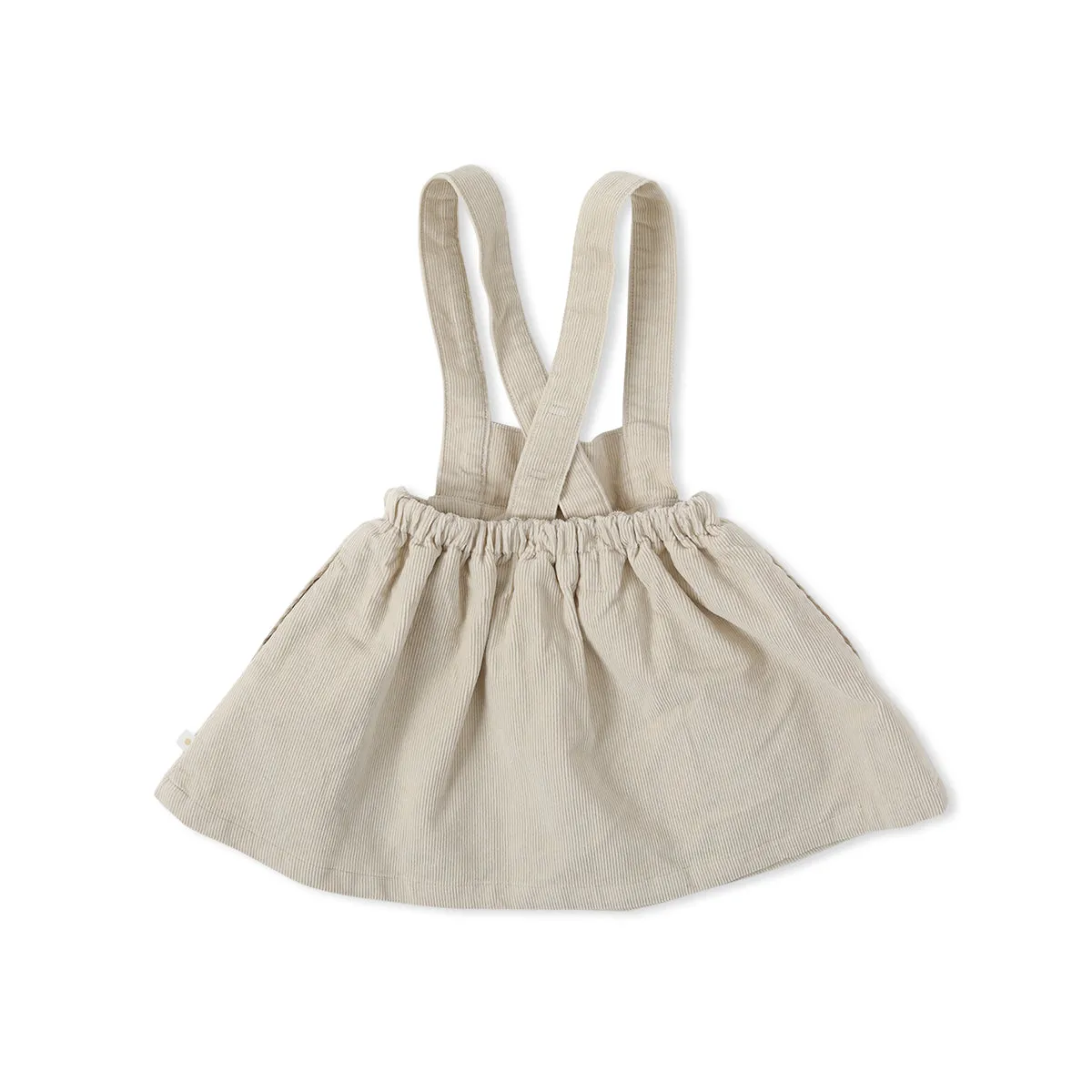 CORDUROY SUSPENDER DRESS-pale pink